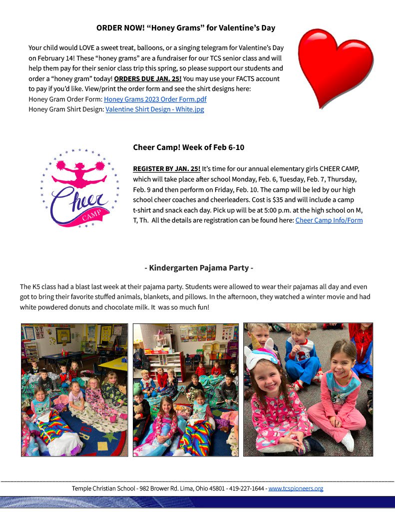 Newsletter - week of Jan. 201024_2